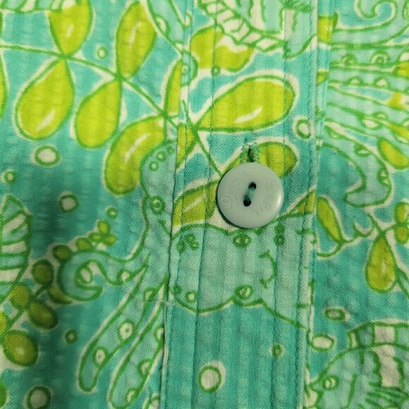 Lilly Pulitzer Vintage Women's Coastal Pattern Vibrant Textured Mini Dress Sz 6 - Picture 8 of 14
